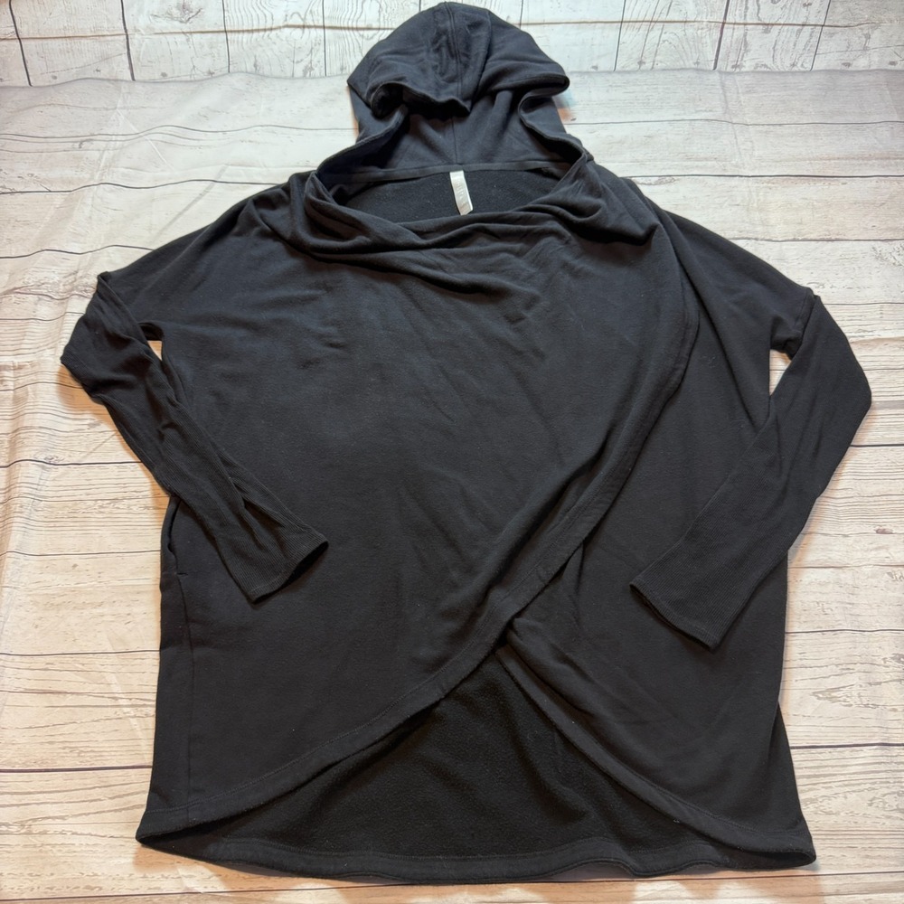 Athleta Hoodie Long Sleeve Athletic Sweater Black Women's Size‎ XS